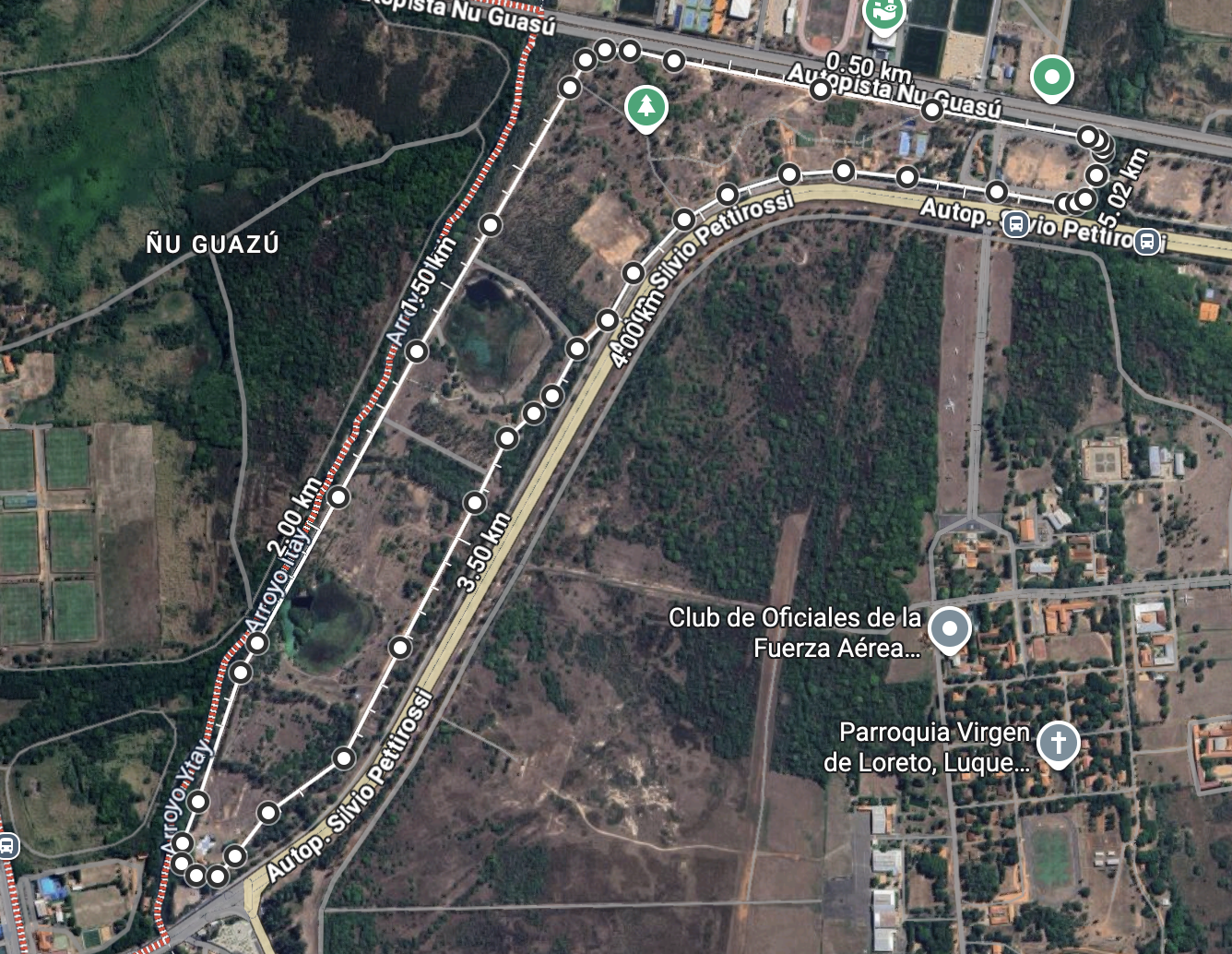 Circuito RUN ChronoFactory Ñu Guasu 15K & 5K Febrero 2026